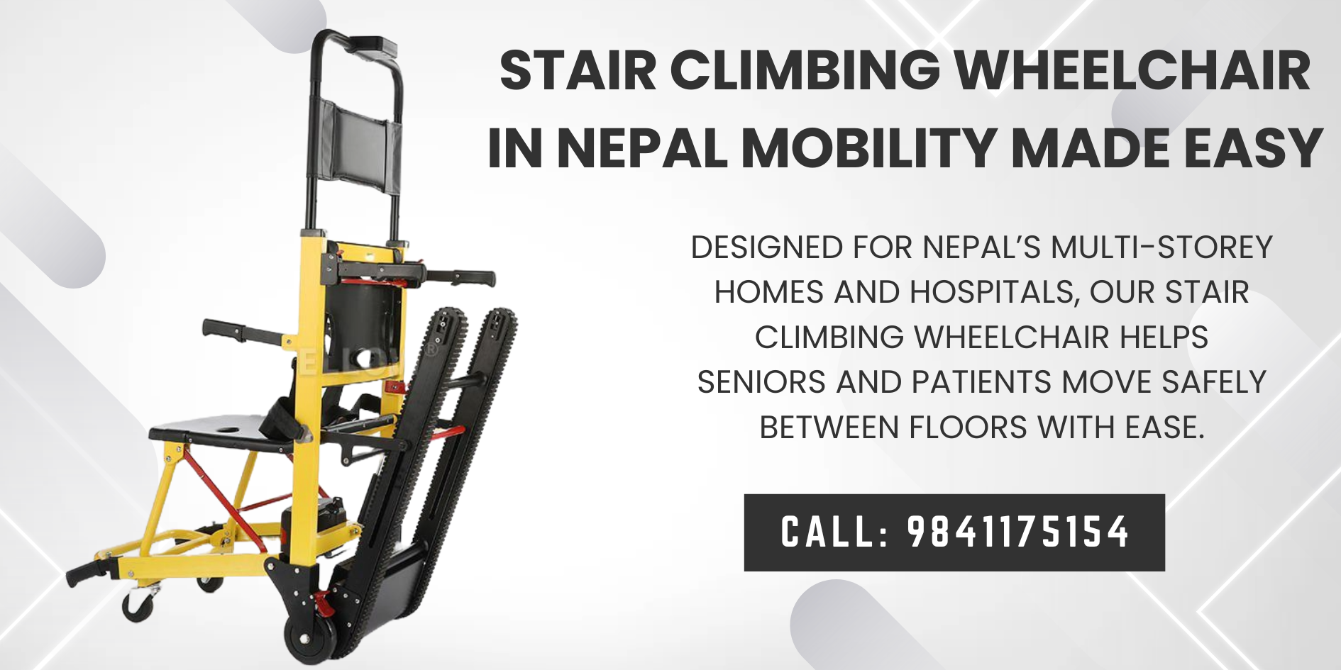 Stair Climbing Wheelchair in Nepal
